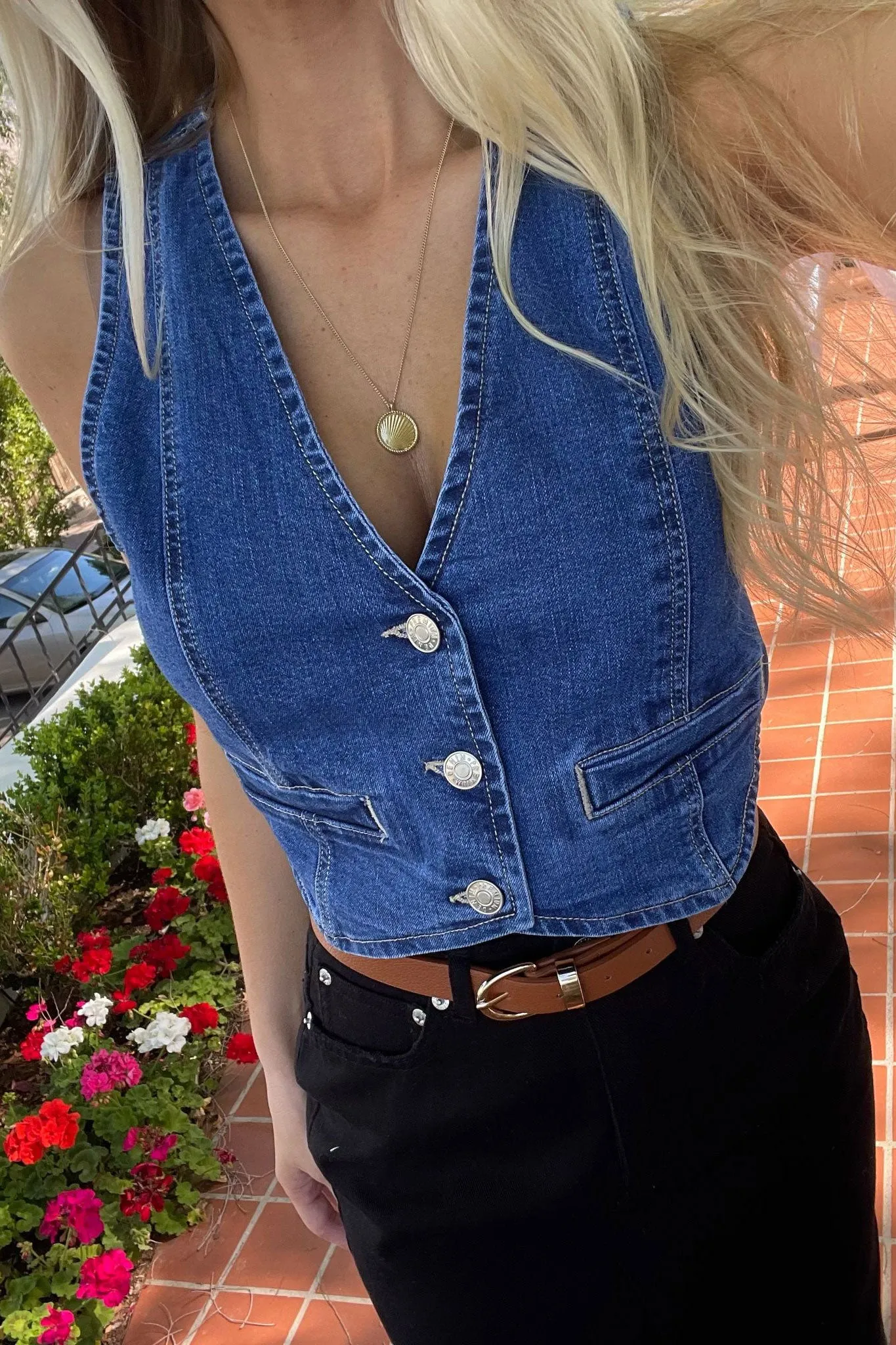 Claire Denim Vest