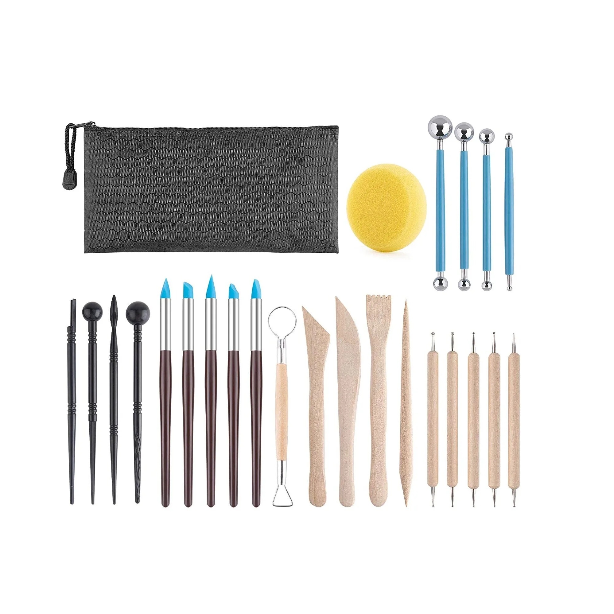 Clay Tools | 25 PCS Polymer Clay Tools | Clay Sculpting Tools Set | Air Dry Clay Tool Set for Pottery Craft