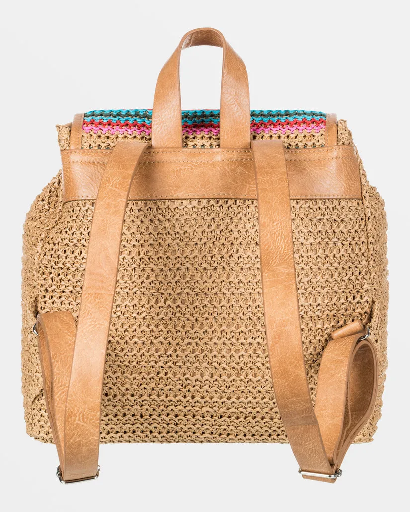 Coco Pearl Straw Backpack