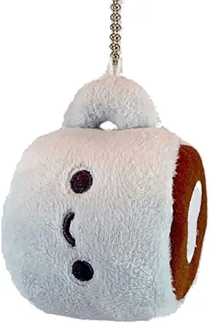 Coffee Plush Charm Keychain