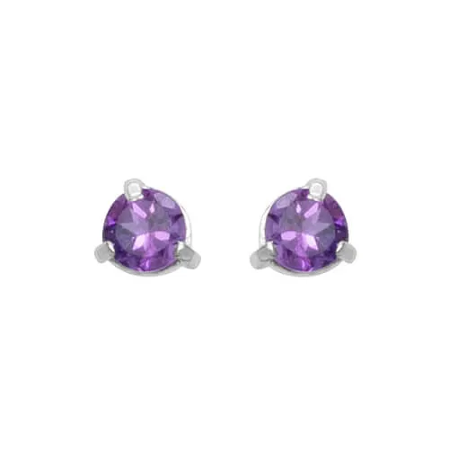 Comino Amethyst Stud Earrings