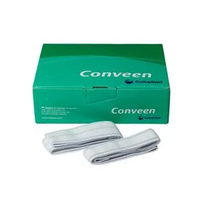 Conveen Leg Bag Strap 25 Inch, Velcro Closure, 1 Pair