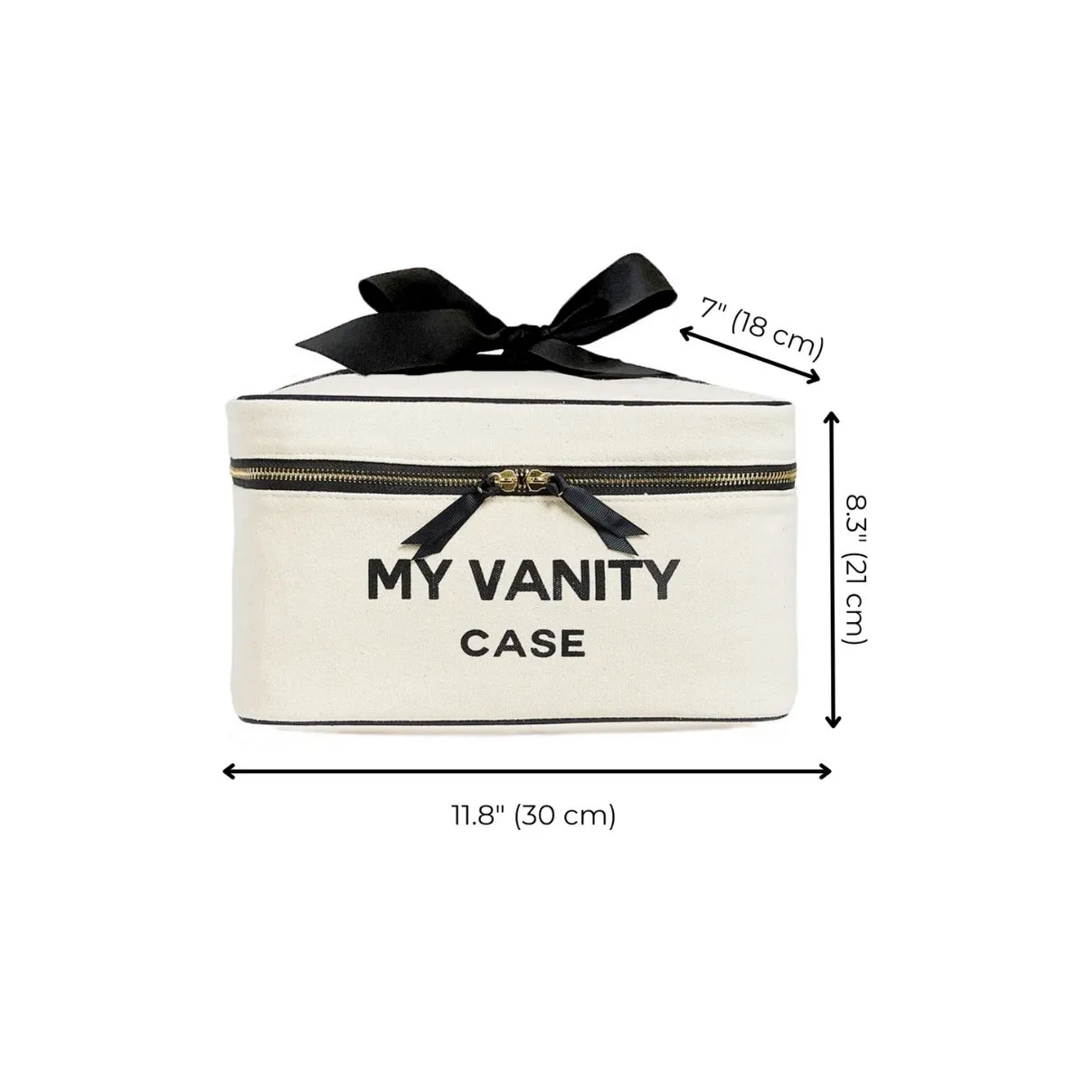 Cream My Vanity Large Beauty Bag