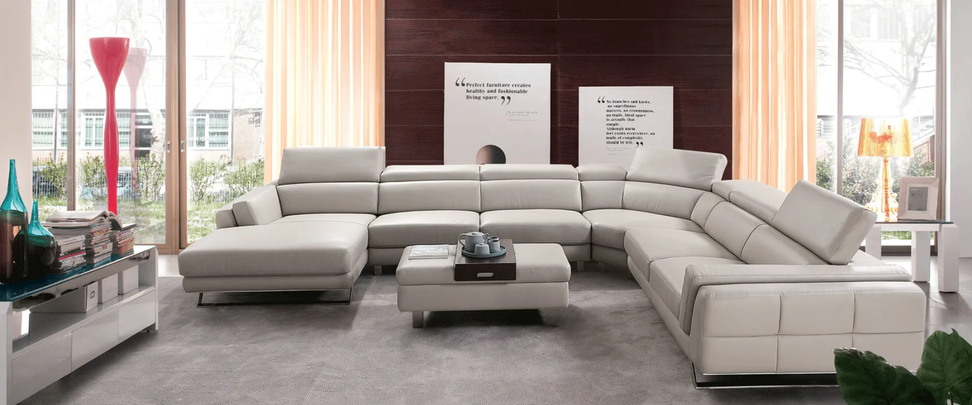 Crown Heights Sectional Left light grey