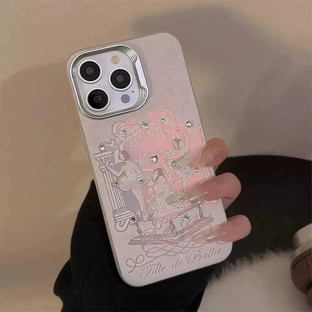 Dancing Ballerina Glitter Phone Case (For iPhones)