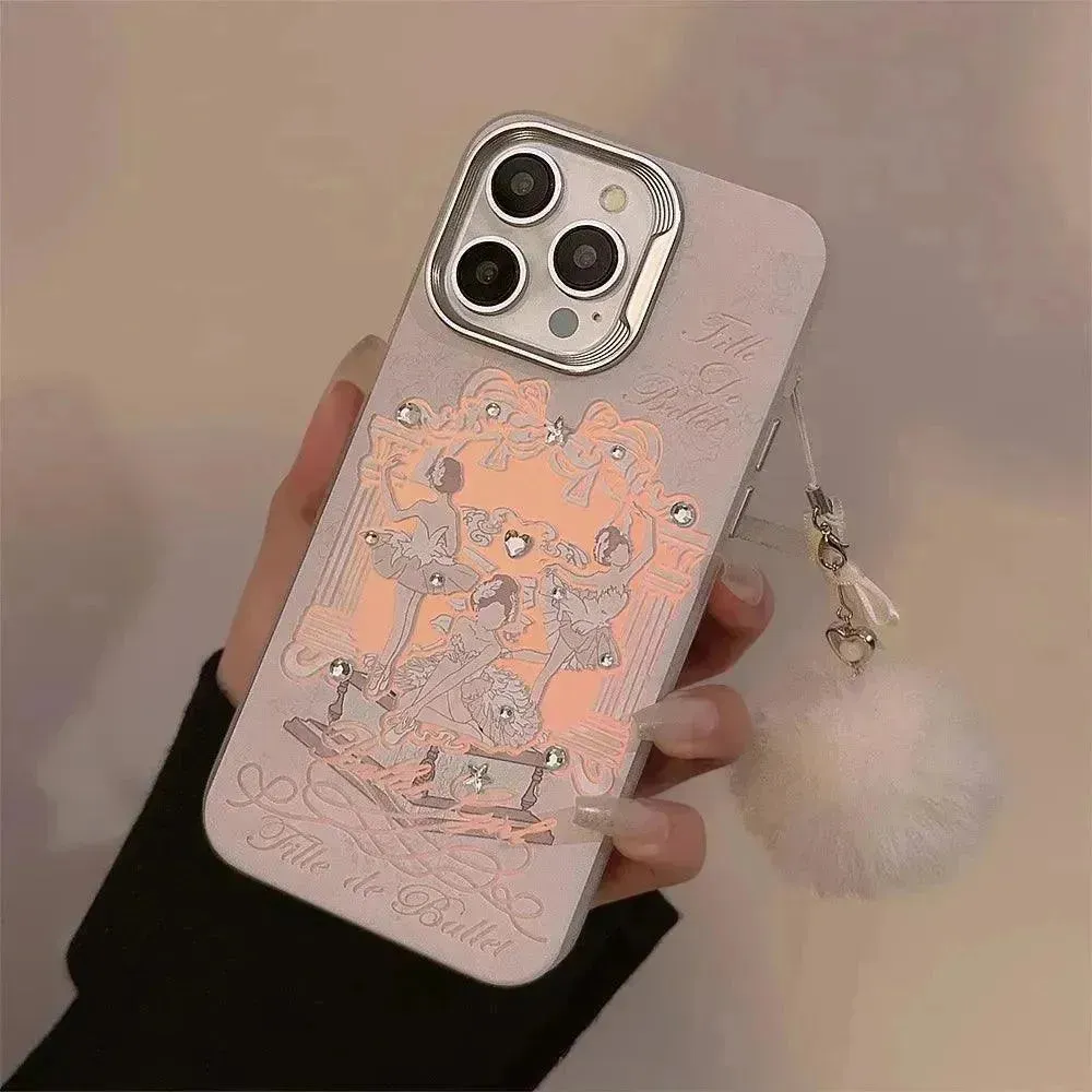 Dancing Ballerina Glitter Phone Case (For iPhones)