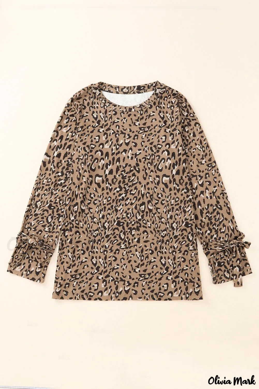 Deanwangkt - Leopard Print Long Sleeve Blouse