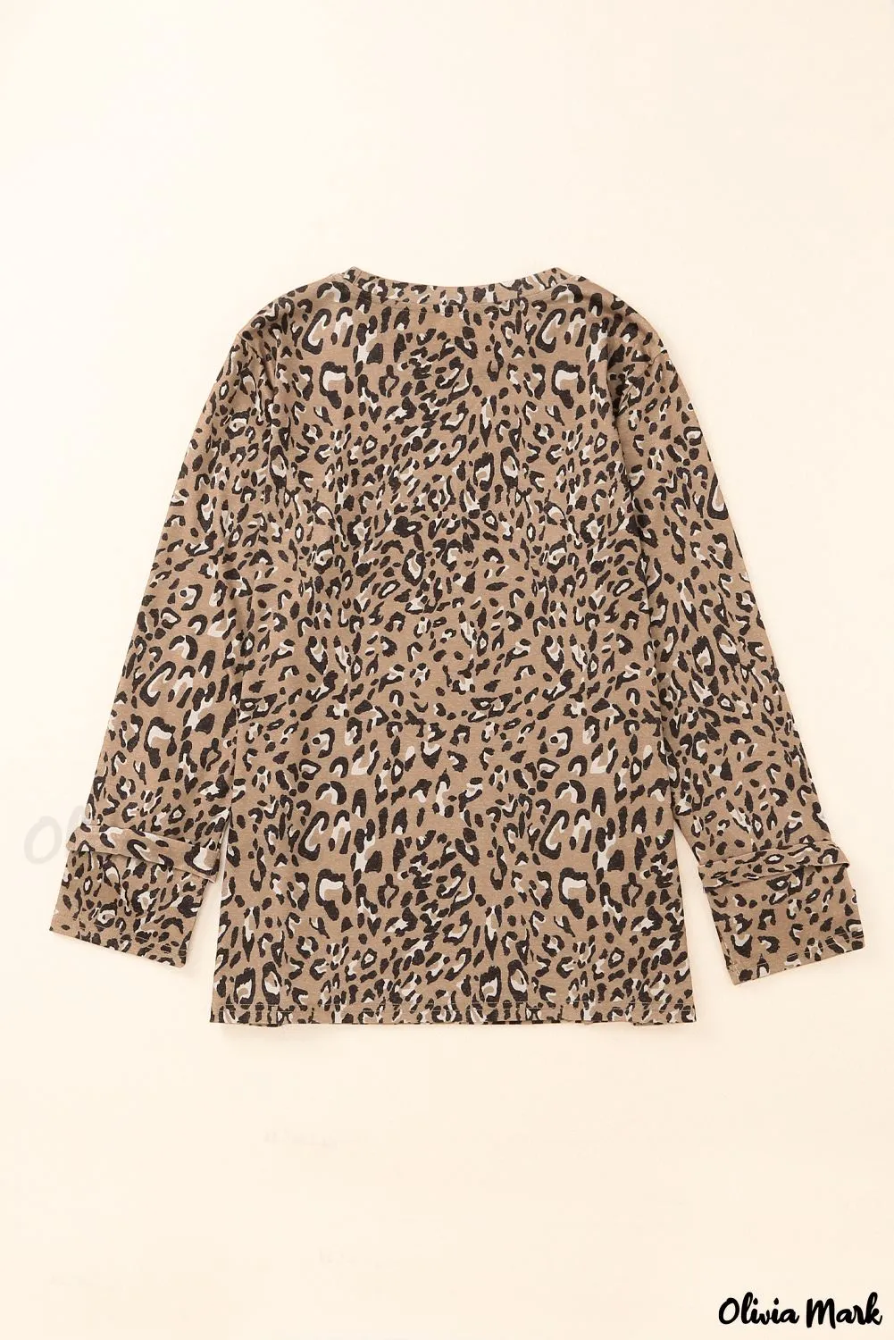 Deanwangkt - Leopard Print Long Sleeve Blouse