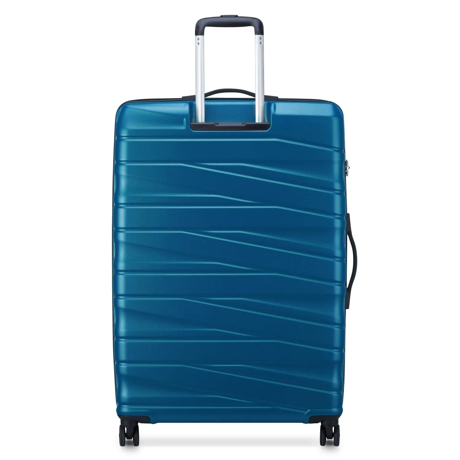 Delsey Tiphanie 55 70 82cm Hardcase 4 Double Wheel Expandable Cabin & Check-In Luggage Trolley Set Steel Blue   FREE Delsey Agreable Backpack