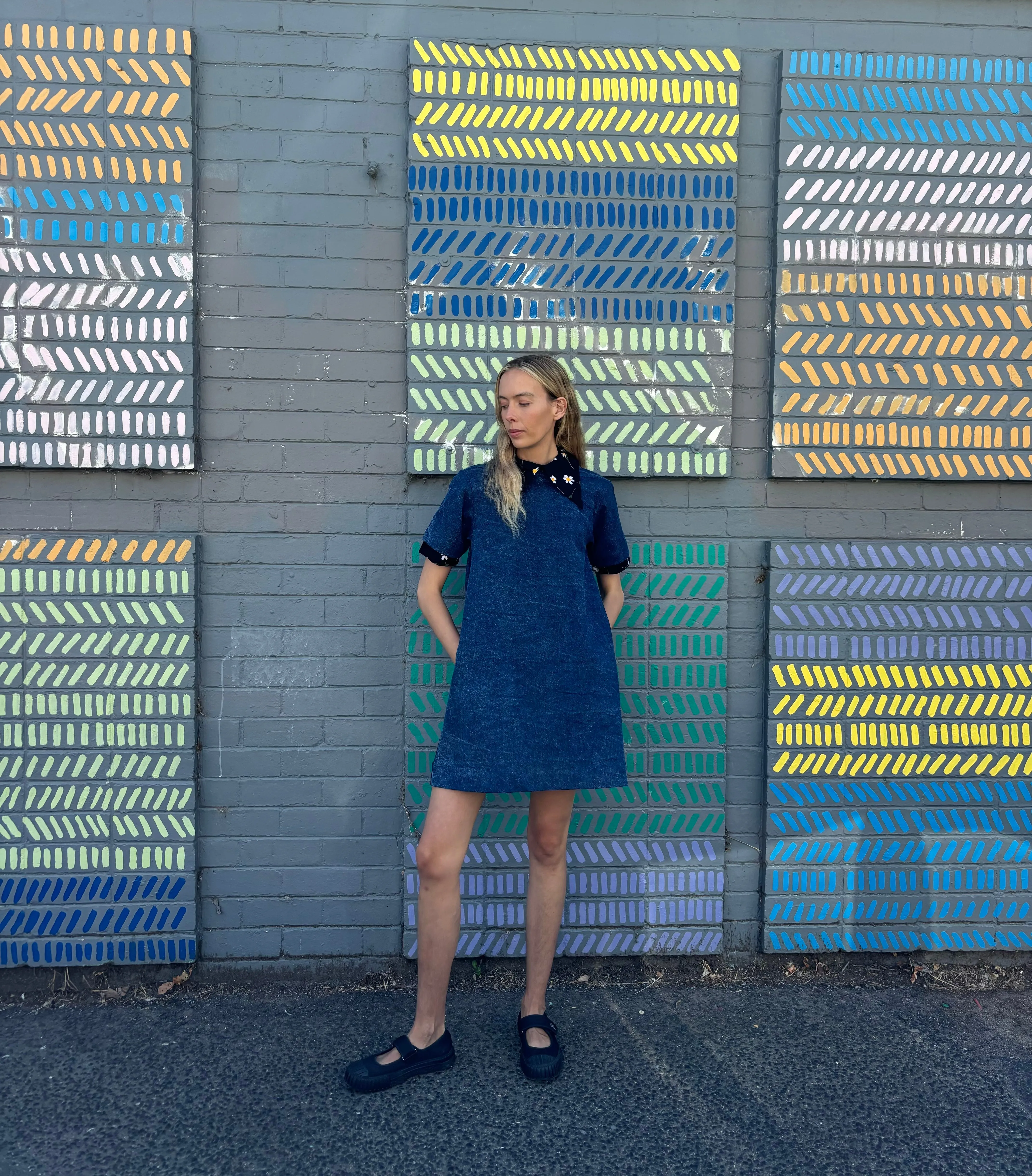 Denim Scoop Dress