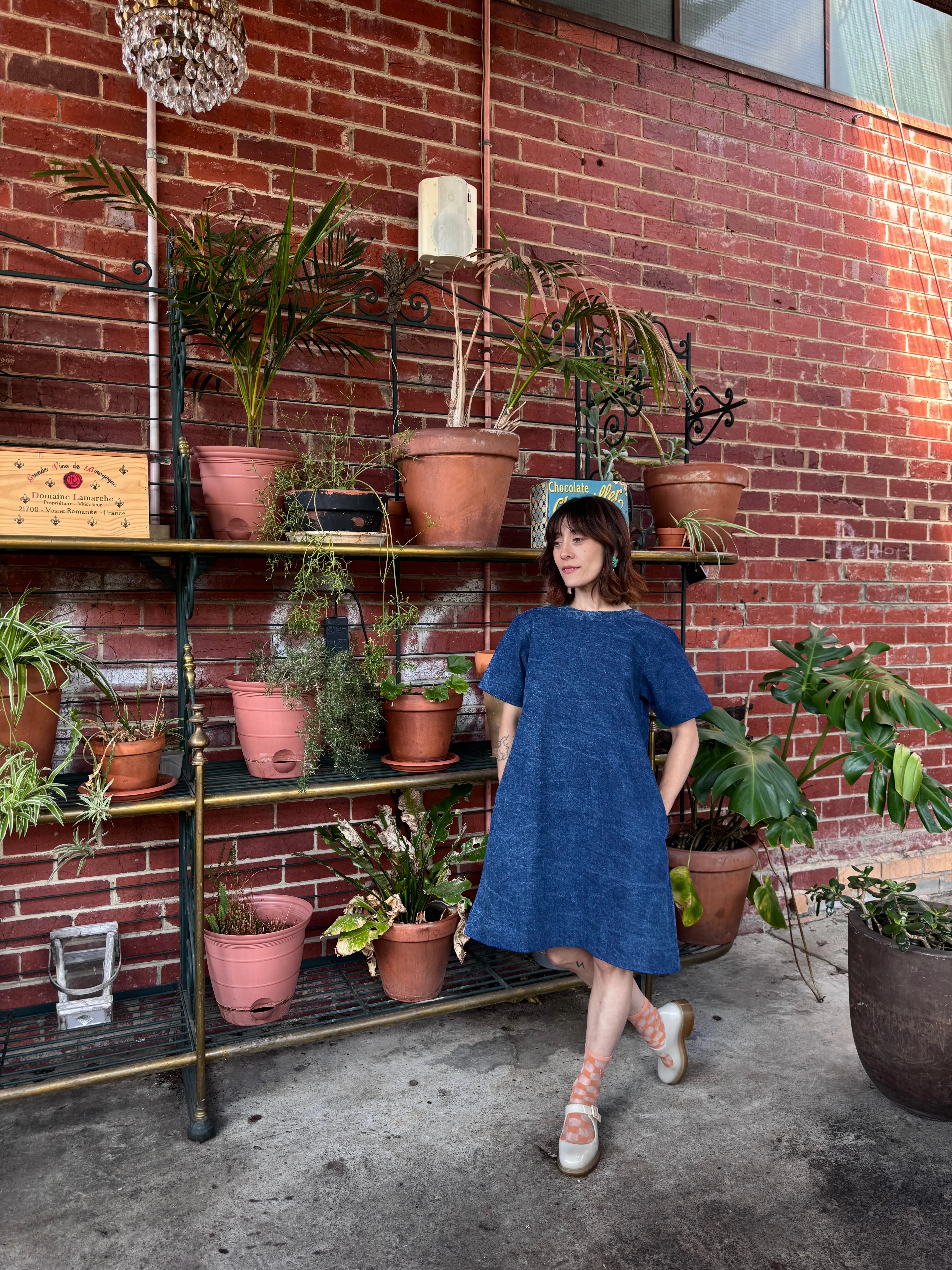 Denim Scoop Dress