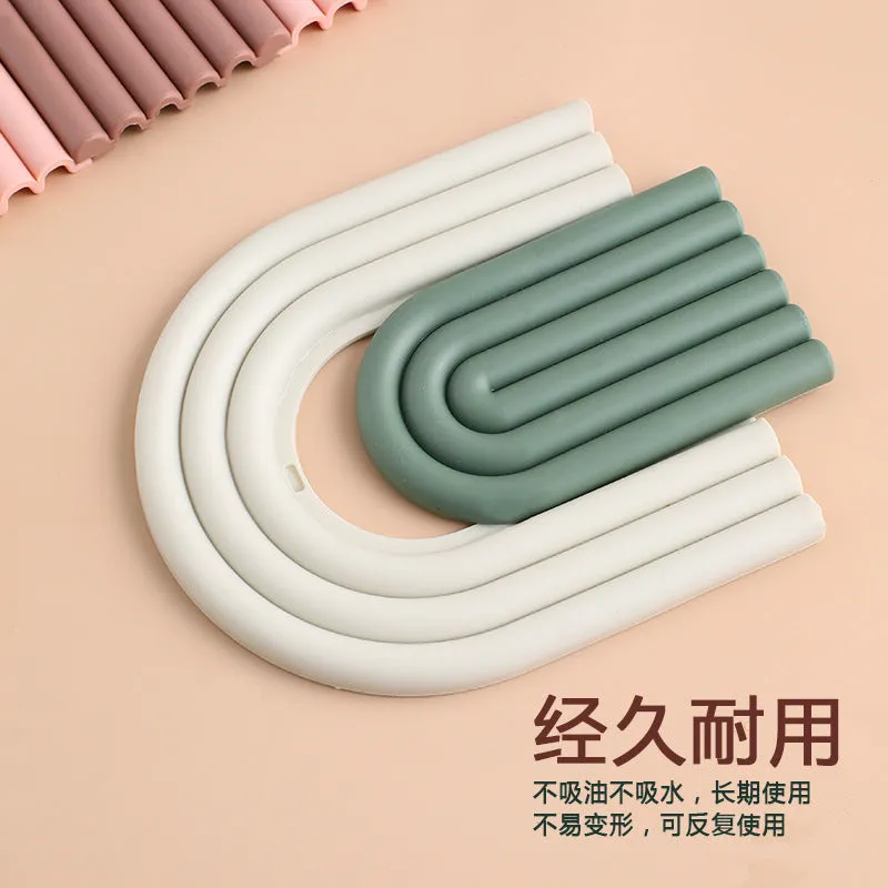 Dining Table Mat Silicone Pot Pad Coaster  Insulation Mats