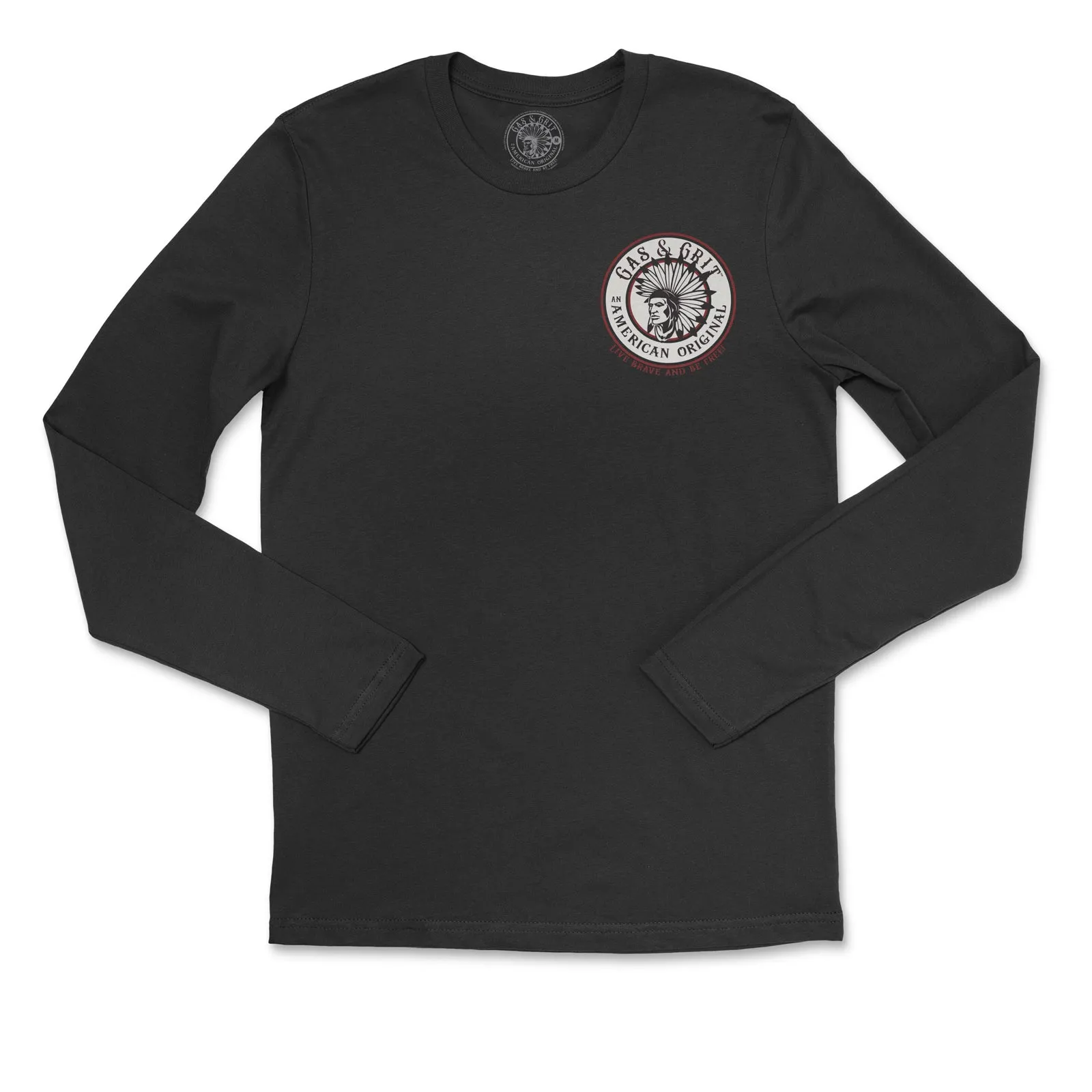 Dirt Track Racer Long Sleeve Tee (Black)