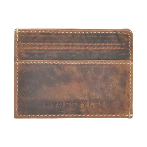 Distressed Leather  Shirt Wallet / Card Case #GW708