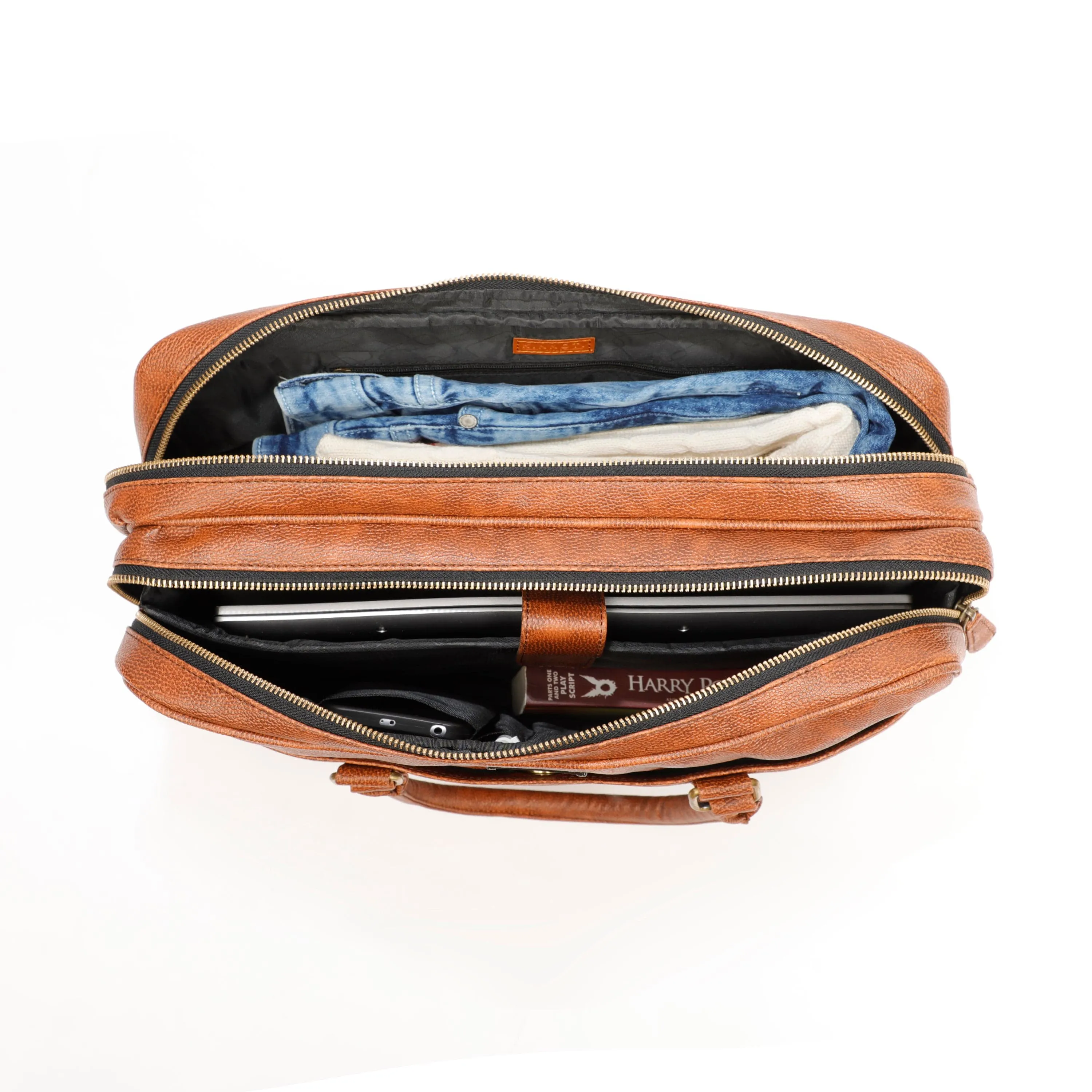 Dufter Vegan Leather Laptop Bag with Adjustable Shoulder Strap, Water Proof and Dust Resistant