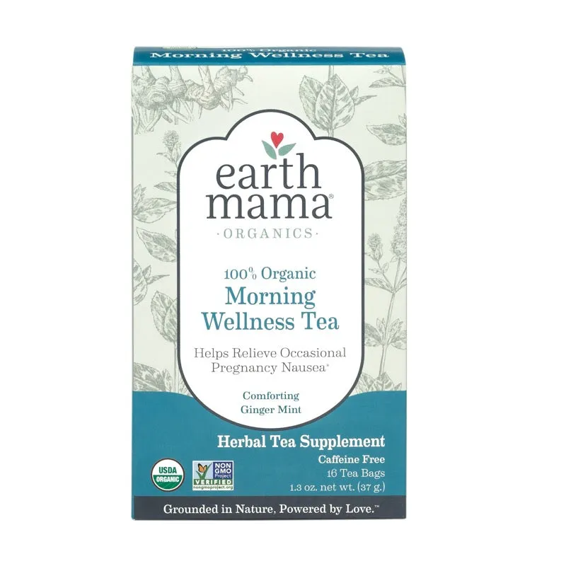 Earth Mama Organic Morning Wellness Tea Tea, 16 Tea Bags