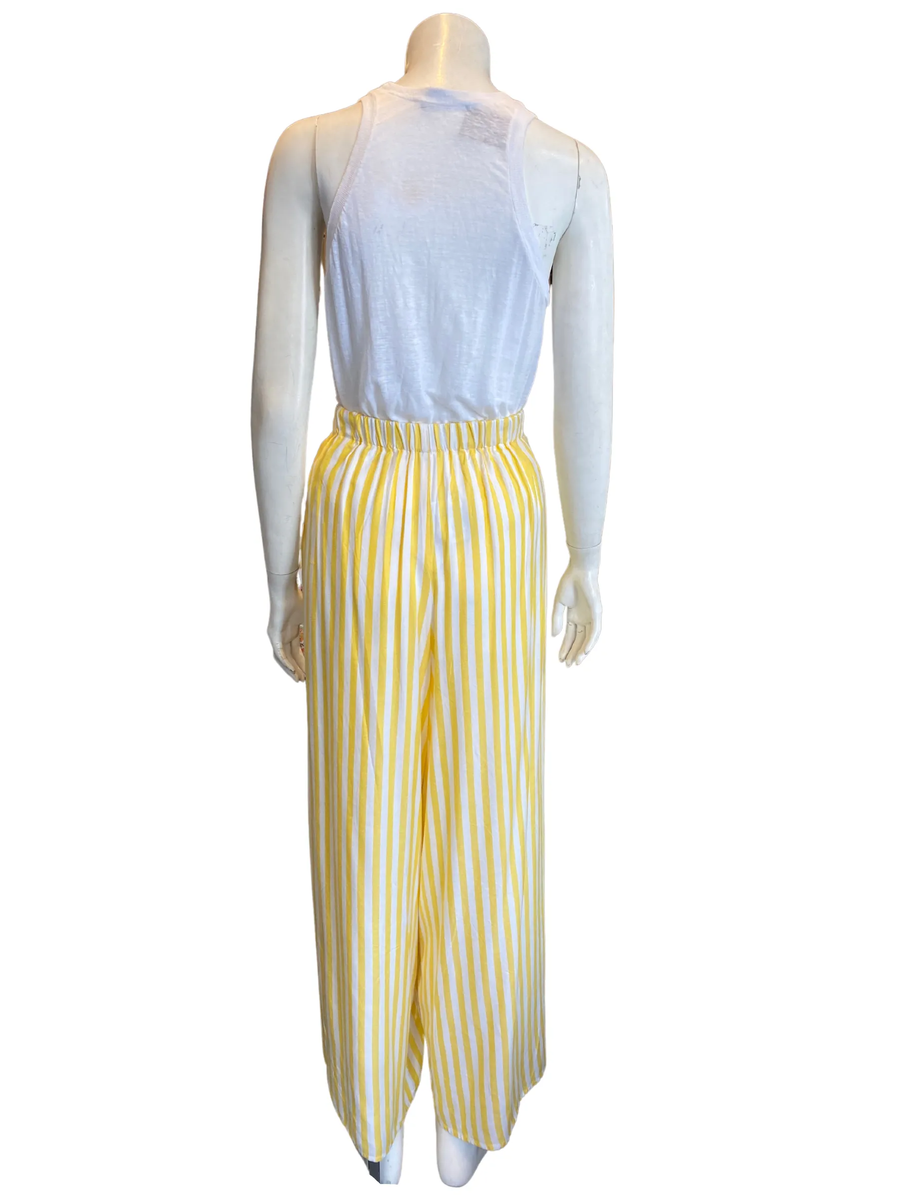 Echo Striped Wide Leg Breeze Pants |M|