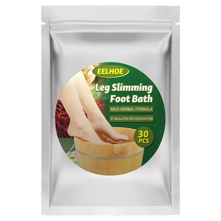 EELHOE 30 Pcs Leg Slimming Foot Bath Bags Mild Herbal Formula Increase Blood Circulation Stimulate Detoxification Reduce Leg Edema