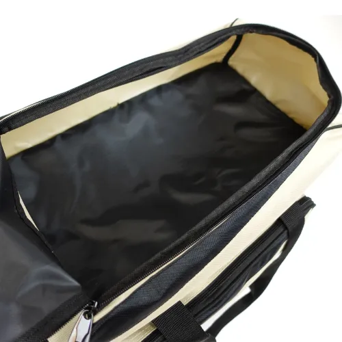 ELITE Deluxe Double Roller Bowling Bag Sand/Black