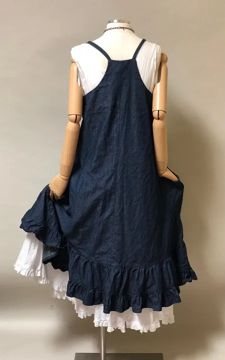 Emma Pinafore Indigo Denim