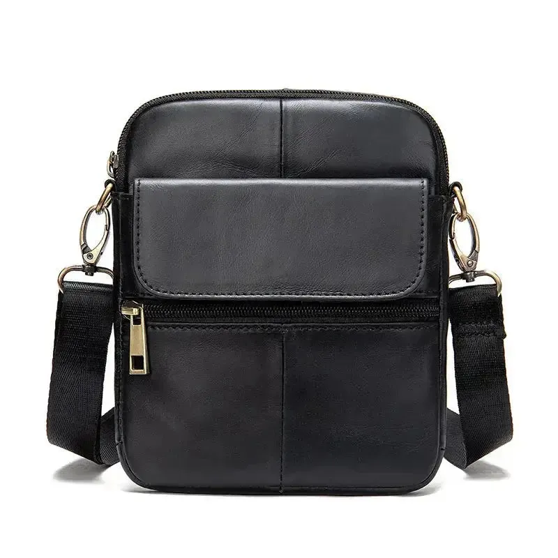 Essential Leather Shoulder Bag - Cross & Crown