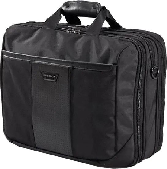 Everki Versa Premium Briefcase 17.3'', Checkpoint Friendly, Corner-guard Protection, Double-sided Organizational Panel, Trolley Handle Pass-through Strap