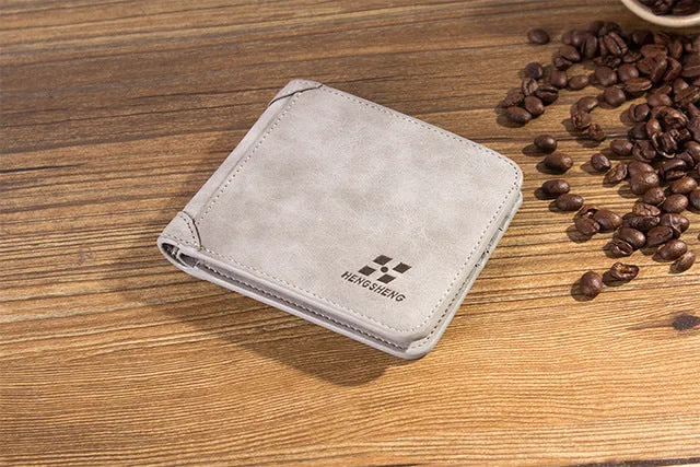 Fashion 2019 Scrub Leather Men Wallets