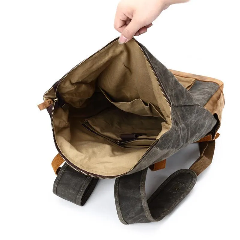 Features of your Vintage Roll Top Backpack