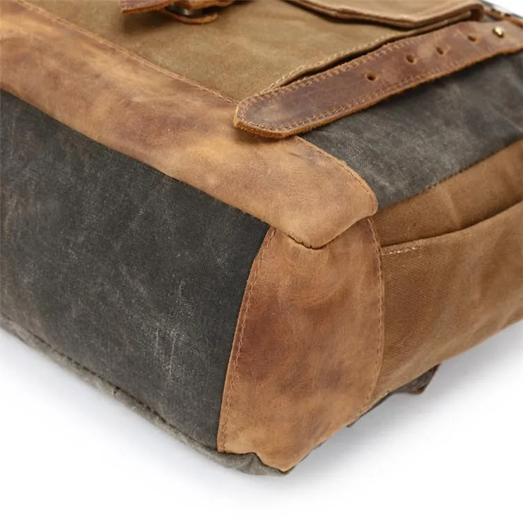 Features of your Vintage Roll Top Backpack