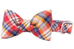 Fireside Flannel Bow Tie Dog Collar