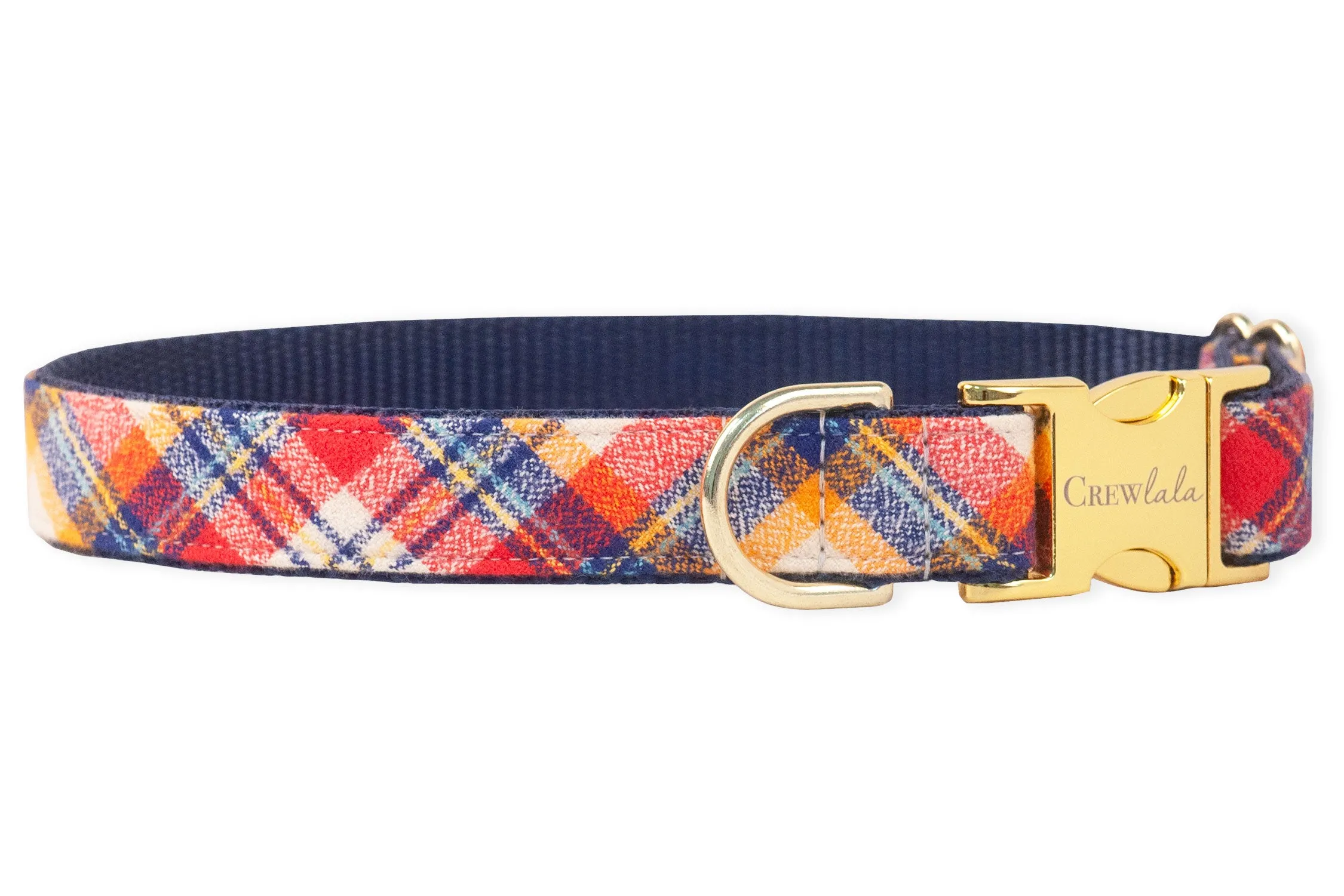 Fireside Flannel Bow Tie Dog Collar