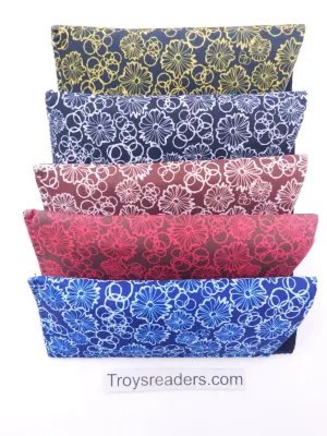 Floral Glasses Sleeve/Pouch in Five Colors