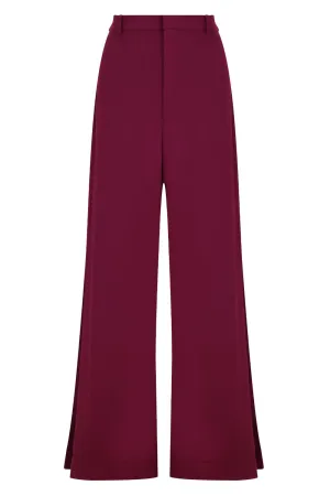 FLUID SPLIT LEG PANTS RASPBERRY