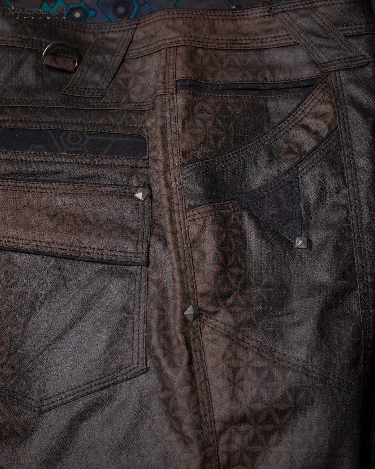 Flying Short Men / DOUBLE POCKET  Special edition - Waxed Denim Brown SANDSOTIME