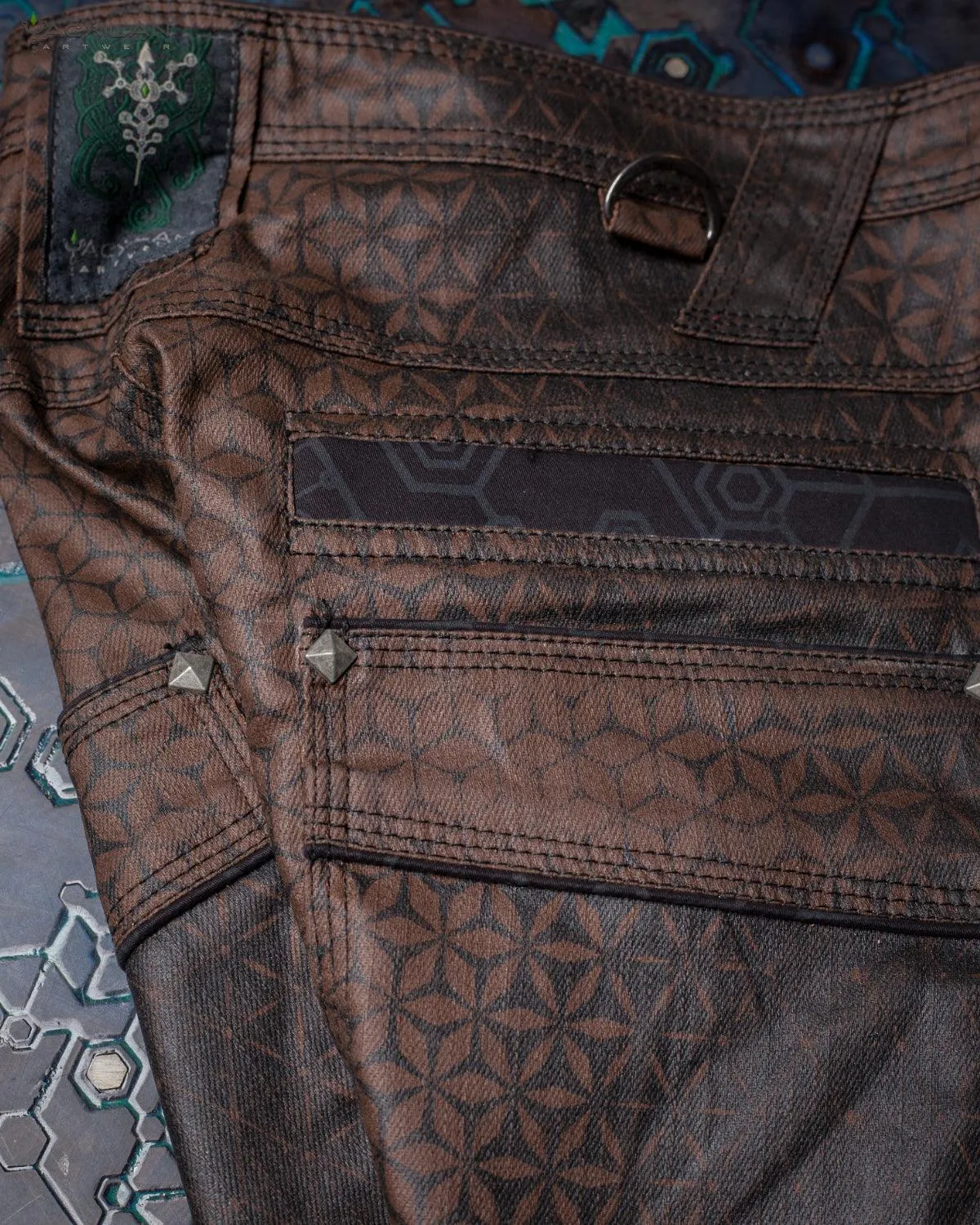 Flying Short Men / DOUBLE POCKET  Special edition - Waxed Denim Brown SANDSOTIME