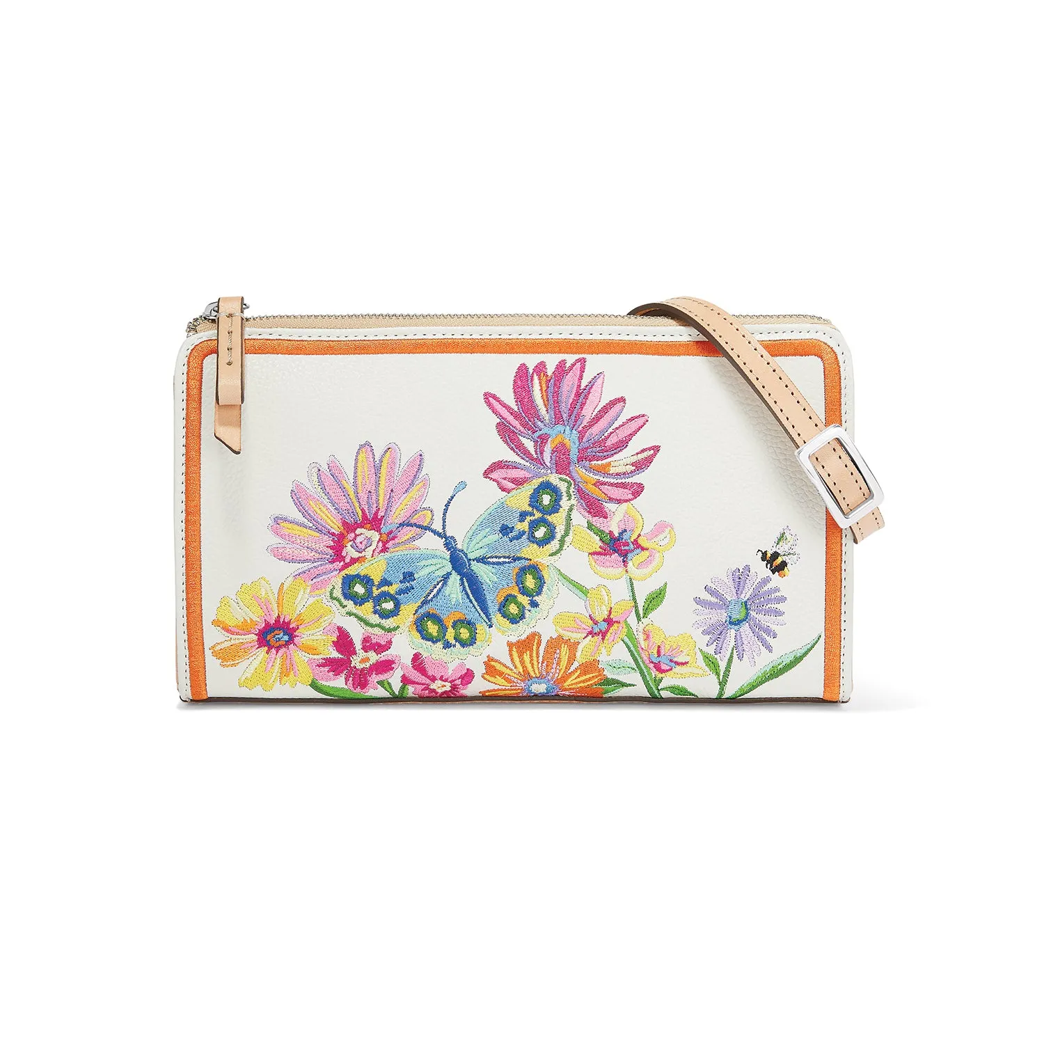 French Garden Embroidered Pouch - H1610M