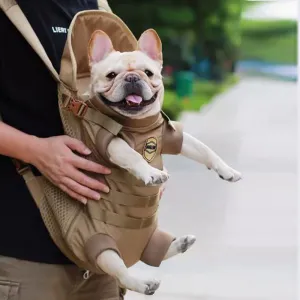 Frenchie Backpack Breathable Pet Carrier