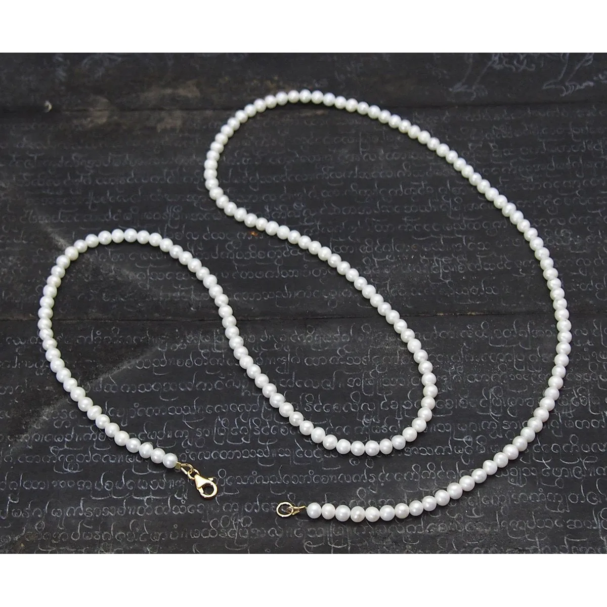 Fresh Water Pearl Necklace with Gold Filled Trigger Clasp