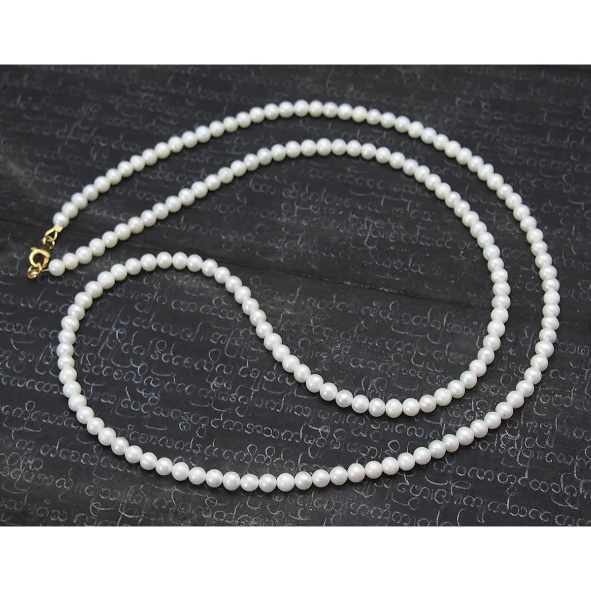 Fresh Water Pearl Necklace with Gold Filled Trigger Clasp