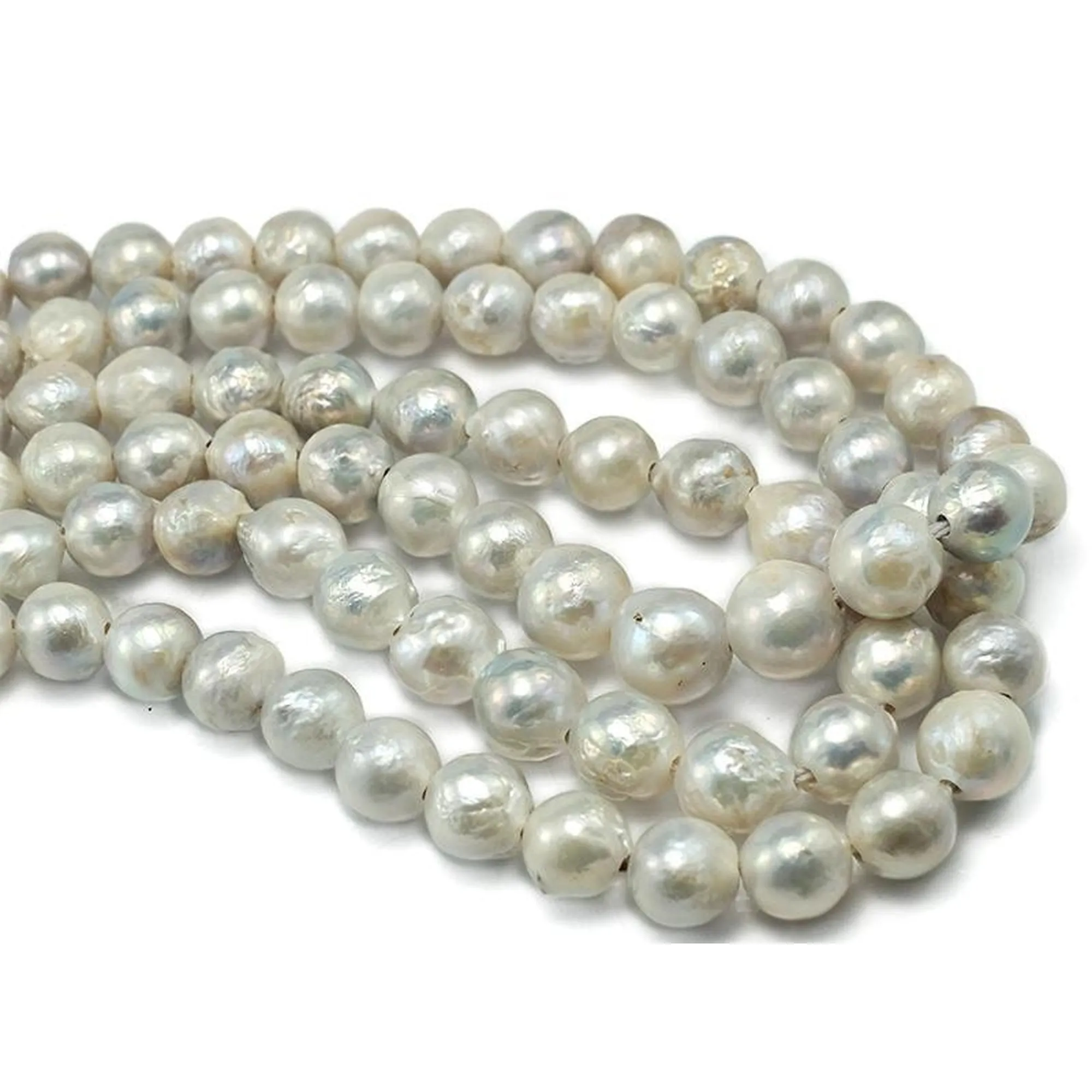 Fresh Water Pearl Round 13-14mm Strand