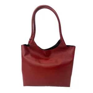 Genuine Leather Handbag with strap- Multiple Colors