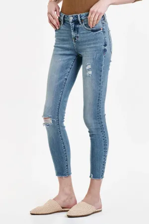 Gisele High Rise Skinny Ankle - Tahiti [Dear John Denim]