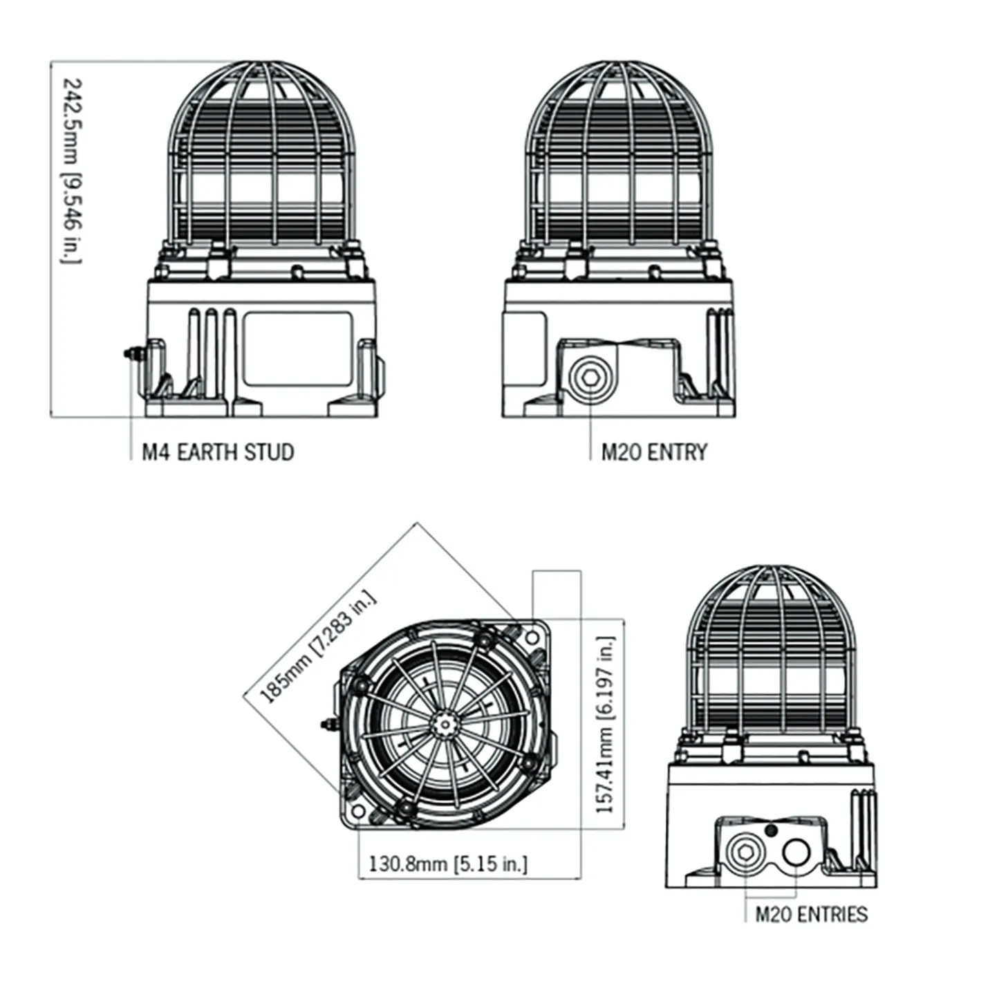 GNExB2X15 Xenon Strobe Beacon (15 Joules)