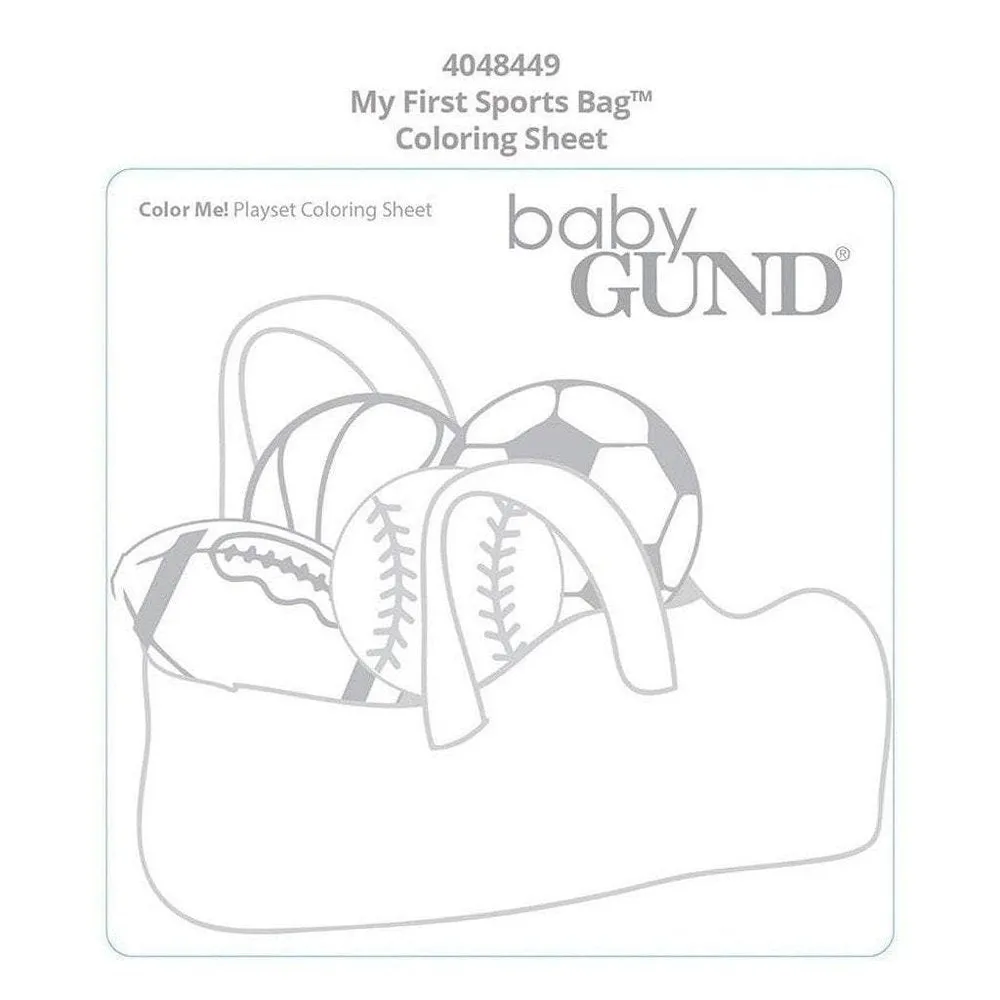 Gund My First Sports Bag Plush Play Set