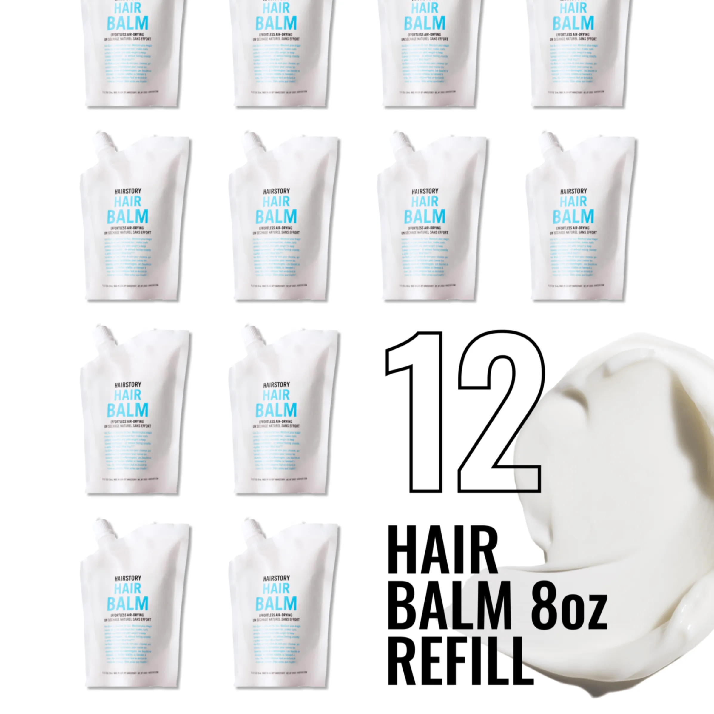 Hair Balm 8oz Refill Case (12)