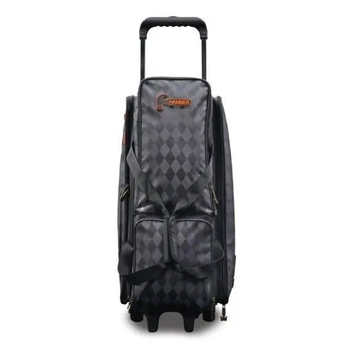 Hammer Premium Deluxe Checkered Diamond 3 Ball Triple Roller Bowling Bag