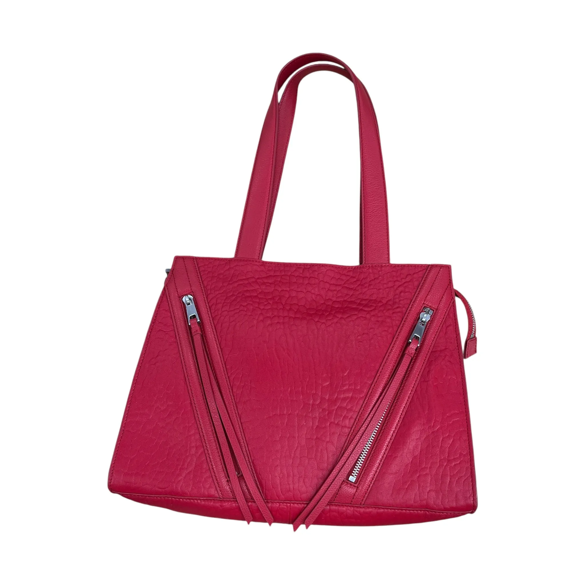 Handbag Leather By Vince Camuto In Red, Size:Large