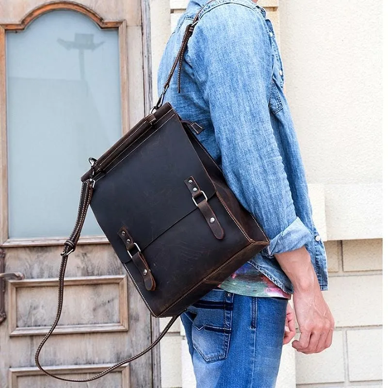 Handmade  Vintage Leather Backpack for Men