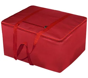 Heart Home Large Moisture Proof Wardrobe Organizer Storage Bag For Clothes With Zipper Closure and Handle (Red)-HS43HEARTH26677