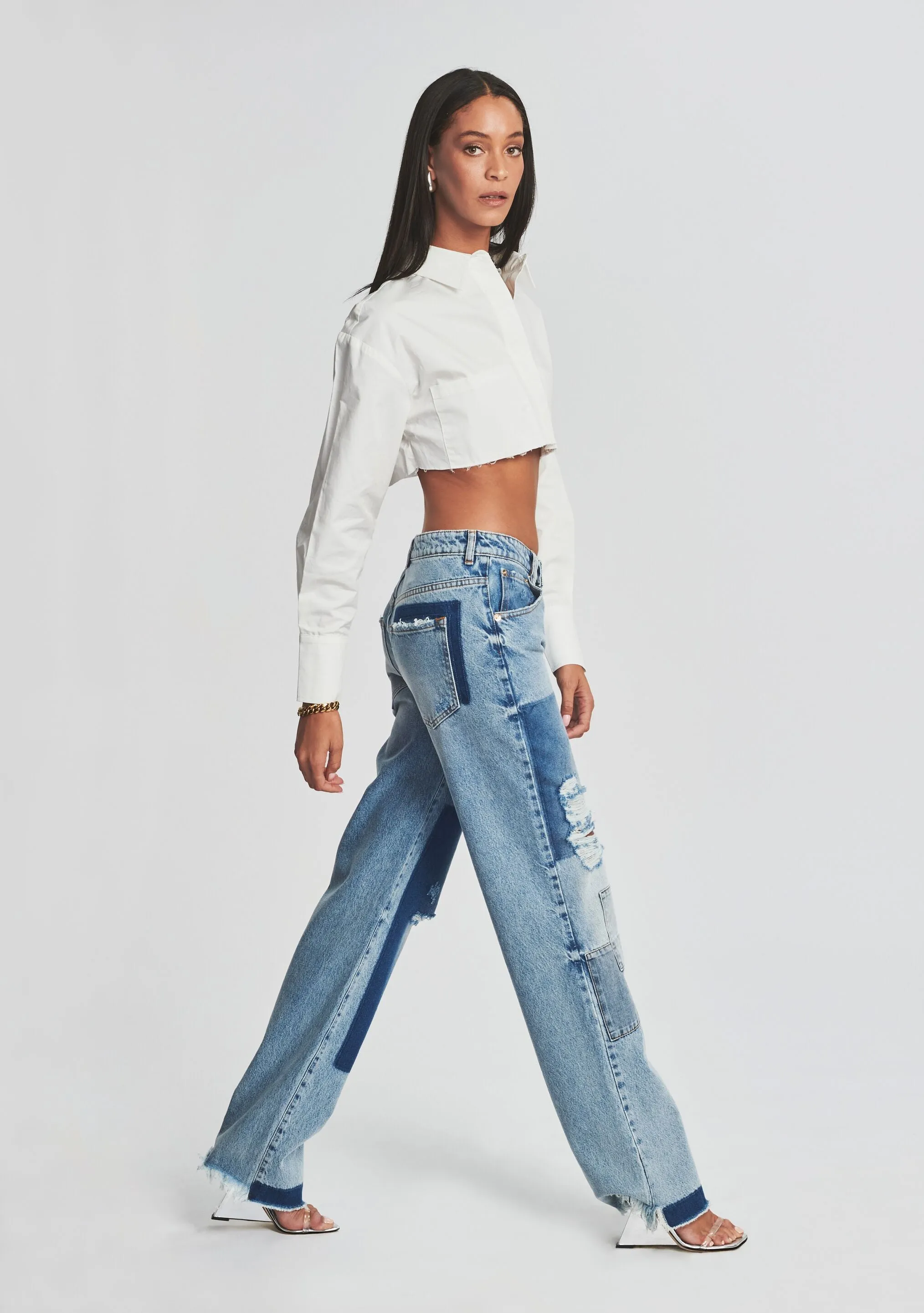 Heidi Straight Leg Patch Jean